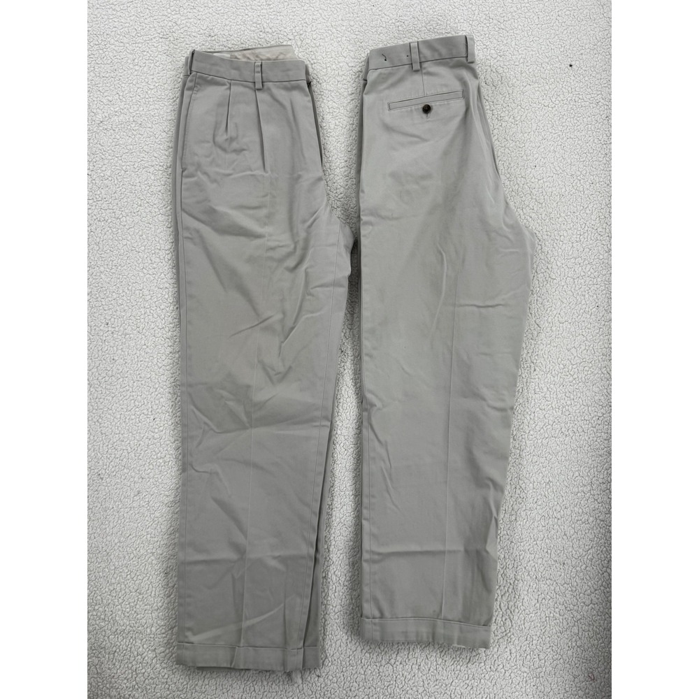 Lot of 2 Brooks Brothers 346 Advantage Chino Elliot Khaki Pants Men Size 38x34